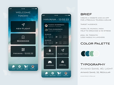 f-light Airline App app app design branding color palette design logo research responsive ui ui design ux ux design
