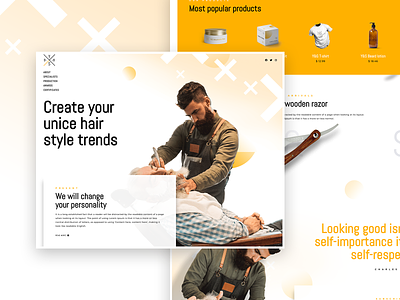 Y&S Full Page barber barbershop elementor elementor templates home page new page builder speed art tutorial video