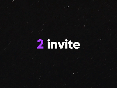 2 invite ae after effects animation creative designer gif invite new welcome