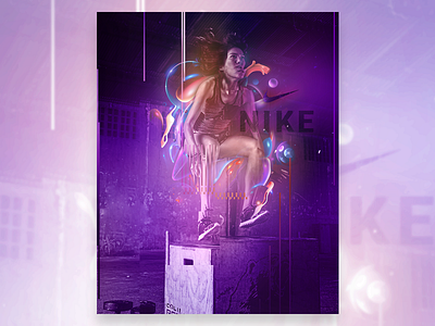 Nike creative design do done fun girl great it nike poster power sport