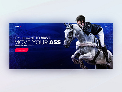 jumpo ass design head horse jump move project site sport web