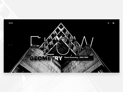 UI inspiration 01 blackandwhite design flow geometry head life people template town ui web