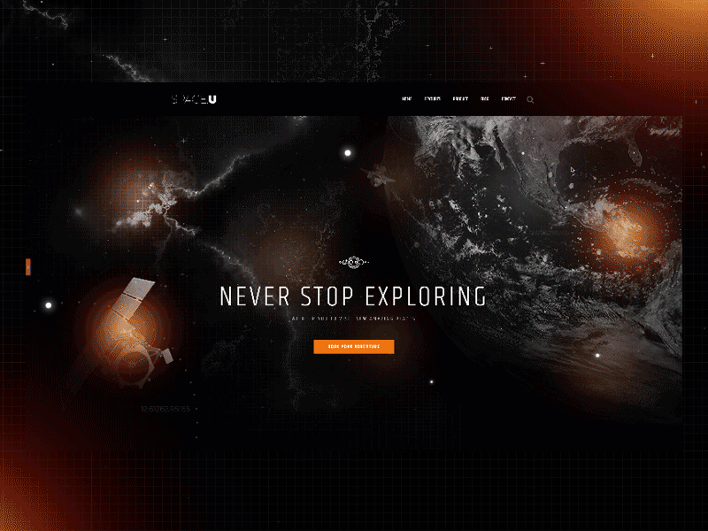 Space.U adventures builder creative dark earth elemenetor mars moon page space template