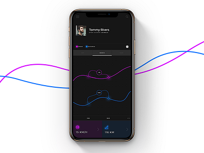 Sport Concept App account app app concept dark interface mobile profile sport ui ui ux