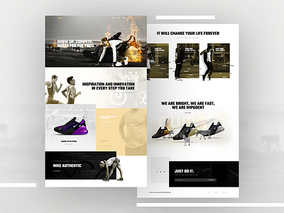 Nike Store - Elementor Pro Layout creative elementor home page nike page builder shoes site ui ux wordpress