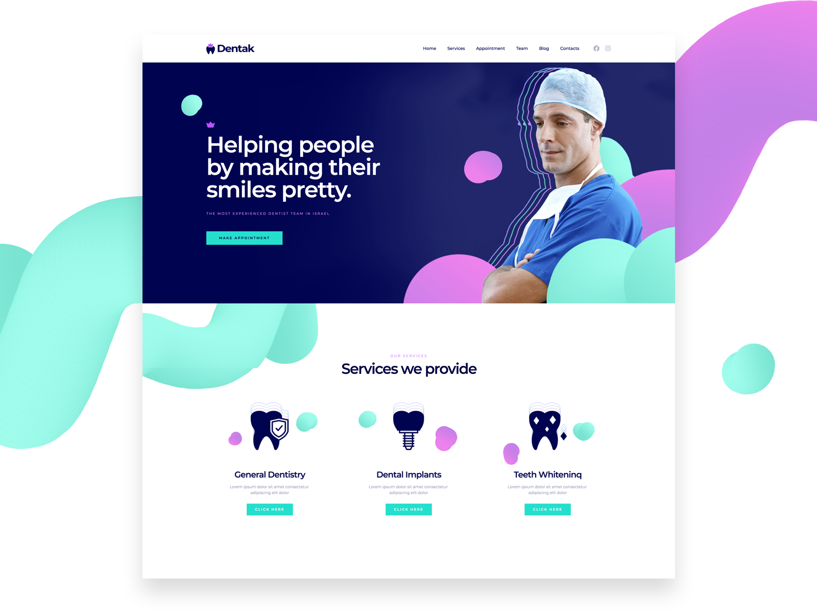 Dental Clinic By Bohdan Fishbein On Dribbble   Coming Soon 4x 