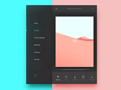 A Retouching App ui