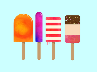 Quick Popsicle Designs design graphic design illustration vector
