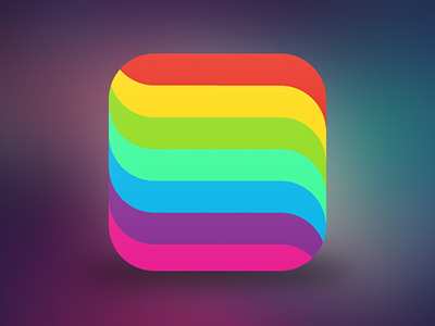 Instants App iOS 7 Icon app color colorful icon ios rainbow
