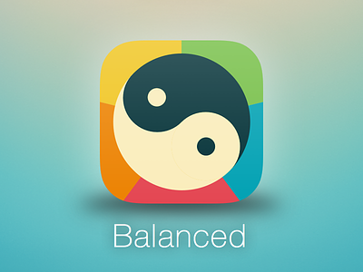 Balanced app icon rebound