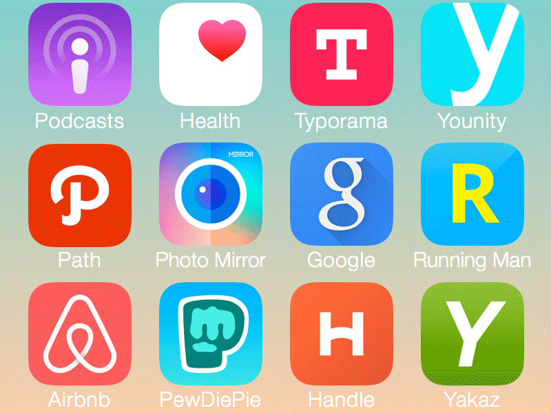 Tappography app apple icon icons ios iphone letters typography
