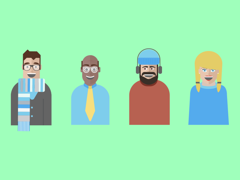 Truefriends illustration character design vector