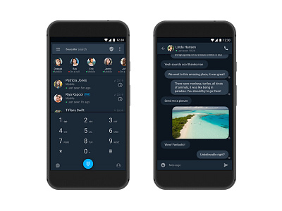 Truecaller 8.0 Dark Theme