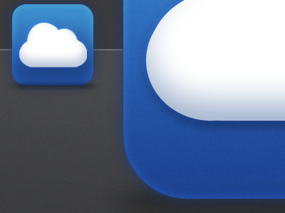 Cloud App Icon app apple cloud cloud storage icon iphone photoshop