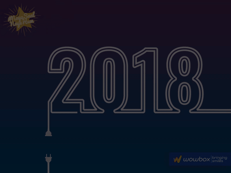 2018 Lighting Glow 2018 glow glow lighting year 2018