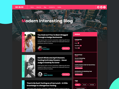 SO BLOG - WordPress clean creative dailyui design interface landing landing page ravidelixan redesign theme design trending ui web website wordpress wordpress blog wordpress blog theme wordpress design wordpress development wordpress theme