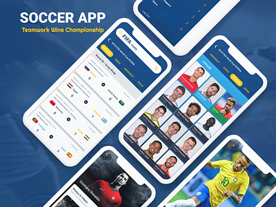 Soccer App - Redesign app app branding apps design apps screen creative football football app football designs landing mobile app mobile app design mobile app development mobile app development company mobile app experience ravidelixan soccer soccer app soccer badge soccer ball ui