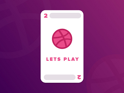 2 Dribbble Invites card debut design dribbble dribbble invite giveaway invitation invite playing