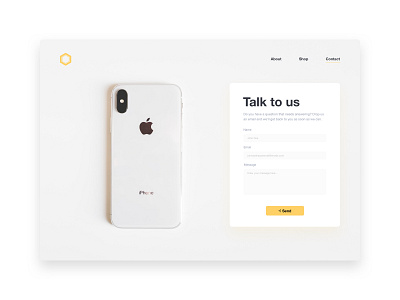 DailyUI #028 - Contact Page