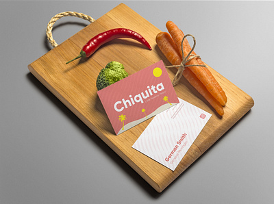 Restaurant Chiquita Business Cards brand brand design brand identity business card design business cards illustraion minimalistic photoshop restaurant branding