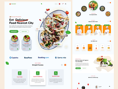 FoodRost-Food Delivery Landing Page 🍕