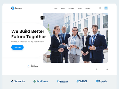 Business agency landing page