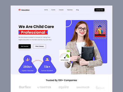 Kids Education Website design