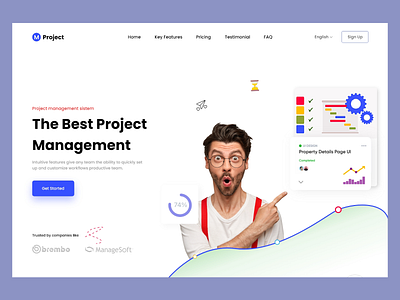 IT_Project Management Website e commerce website graphic design interface it minimal project project management sestem project website ui ux design web design website design