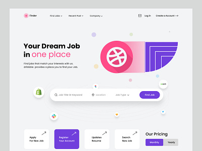 Website Design : landing page