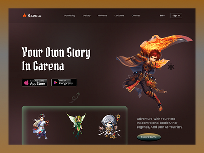 Gamestore-UI web concept