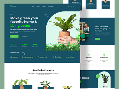 E-commerce UI < Plants Shop Landing Page