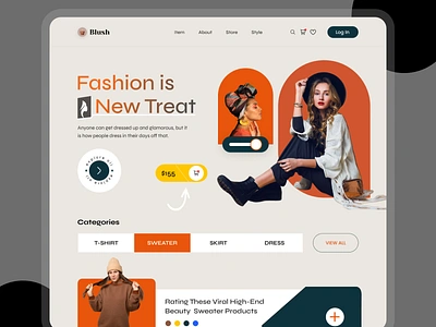 E-commerce_Fashion UI concept buy and sell dress e commerce web exploretion fashion website homepage design interface landingpage marketing minimal design modern design shopping style ui ux ux design web design website design