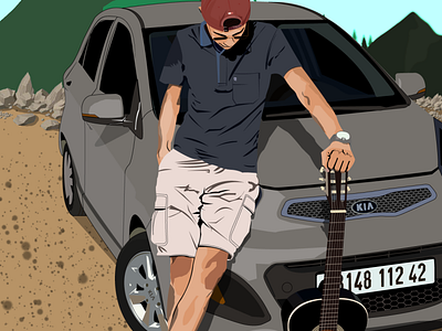 Picanto with guitar