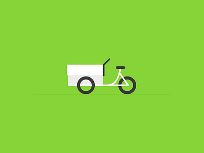 Cargo bike illustration design graphic design illustration vector web design