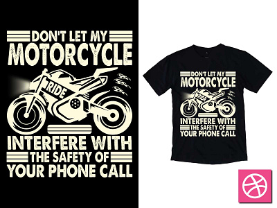 Motorcycle Motorbike T-shirt Design motorcycle tee print typography