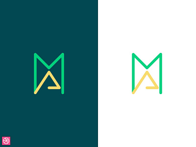 MA Letter Logo graphic design letter mark logo logo
