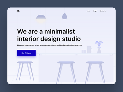 Landing Page - Interior design studio