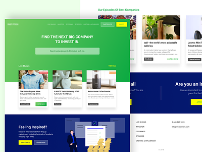 Investment Website - WIP business company interface design investment landing page money product search tag ui ux website