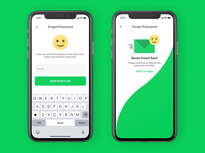 Emotie - Mobile App app clean email emoji interface ios login password reset password sign in ui ux