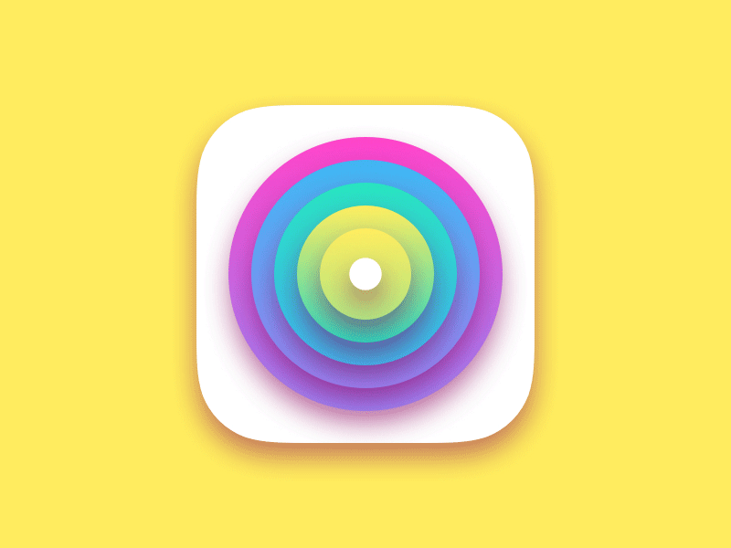Rainbow Tower Game animation clean game gif icon illustration ios minimal rainbow sketch3 tower toy