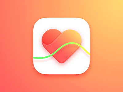 Heart Rate App iCon by Zivile Zickute on Dribbble