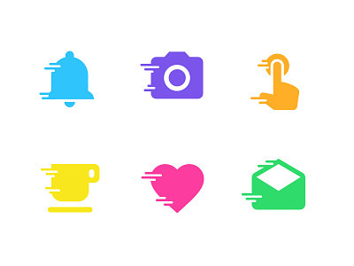 Liquid icons dailyui fast flat icon illustration liquid mail outline photo speed