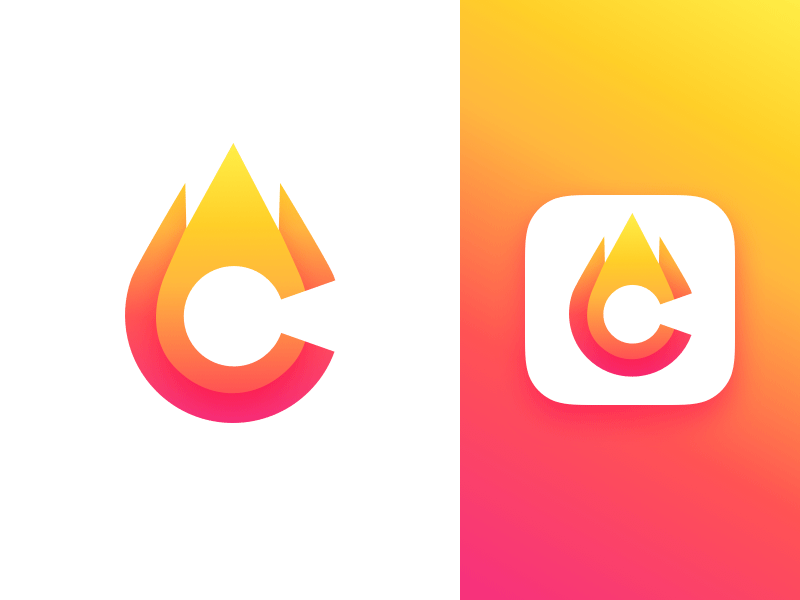 C + Comet Concept icon ios 10 identity app illustration branding dailyui typography letter gradients adobe logo