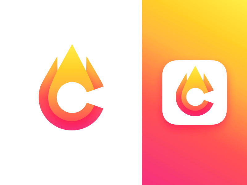 C + Comet Concept adobe app branding dailyui gradients icon identity illustration ios 10 letter logo typography