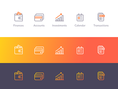 Banking Outline Icons 🤑 appdesign bank cash dailyui finance icons line money outline ui webdesign