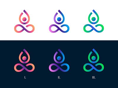 Yoga Center Logo Design 🌸 app branding dailyui design gradients icon identity illustration interface logo minimal spa typography ui vector yoga
