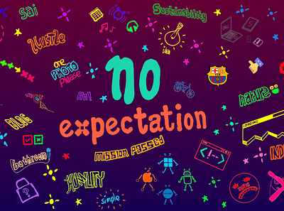 No expectations digital art painting