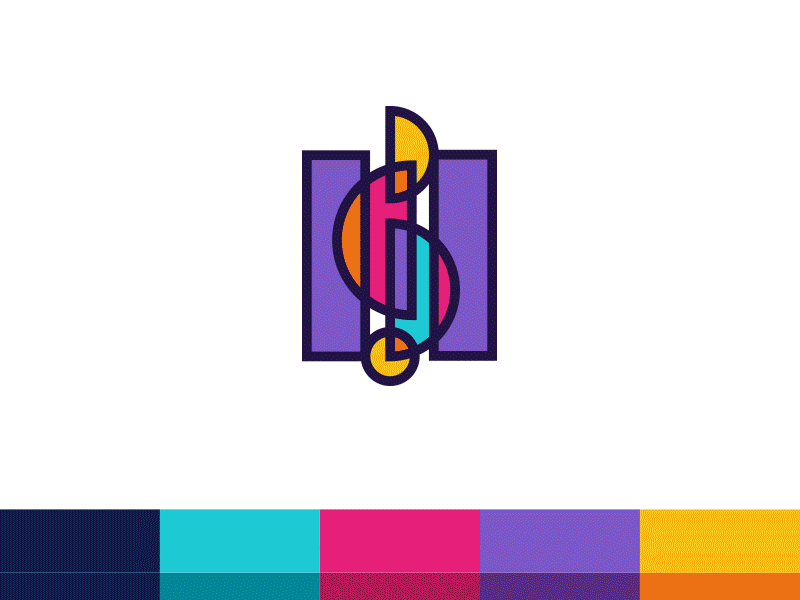 Music Publishing Brand Concept branding concept logo music palette unused