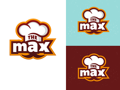 The Max Logo branding chef food logo logo design pizza