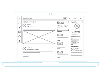 Wireframe Linkedin